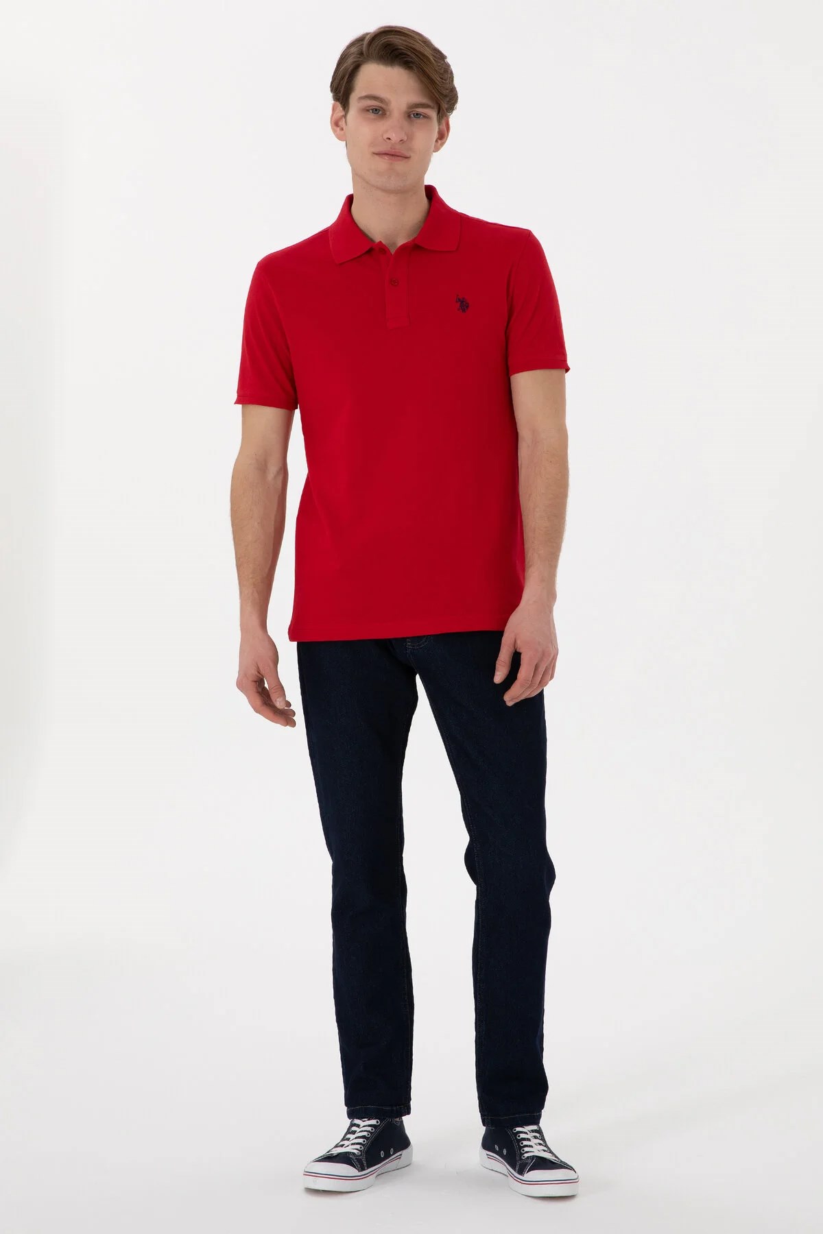 U.S. Polo Assn. Erkek Tişört 50322347-VR171 Kırmızı
