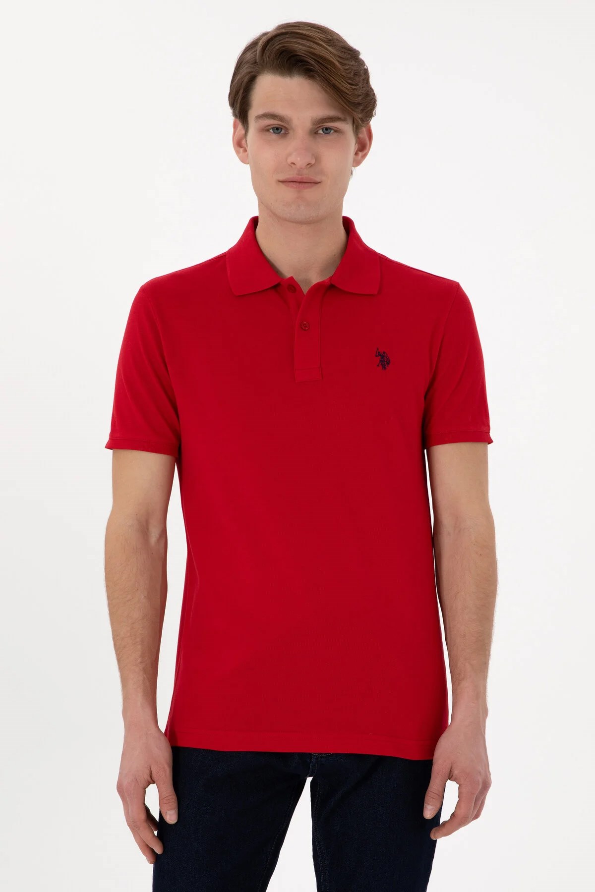 U.S. Polo Assn. Erkek Tişört 50322347-VR171 Kırmızı