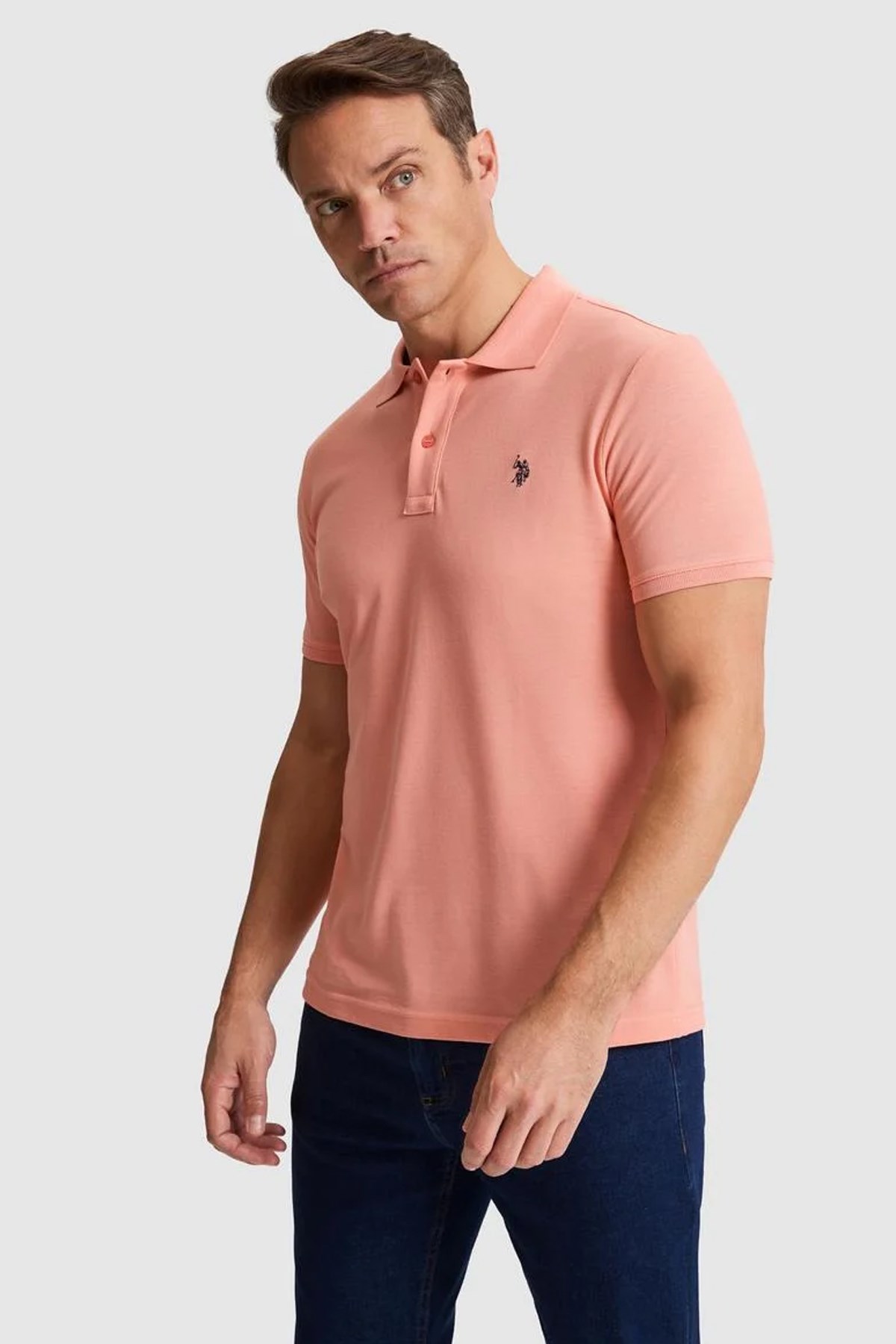 U.S. Polo Assn. Erkek Tişört 50322347-VR204 Turuncu