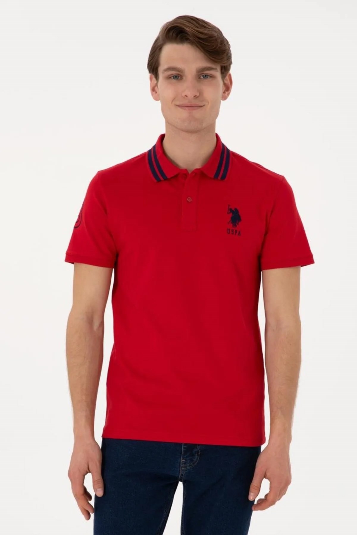U.S. Polo Assn. Erkek Tişört 50322384-VR030 Kırmızı