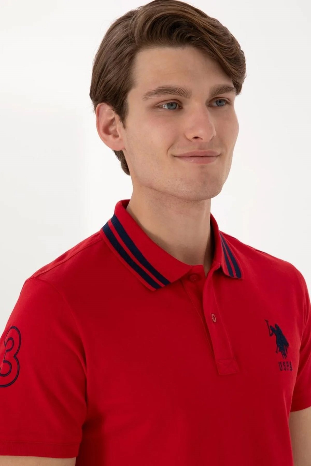 U.S. Polo Assn. Erkek Tişört 50322384-VR030 Kırmızı