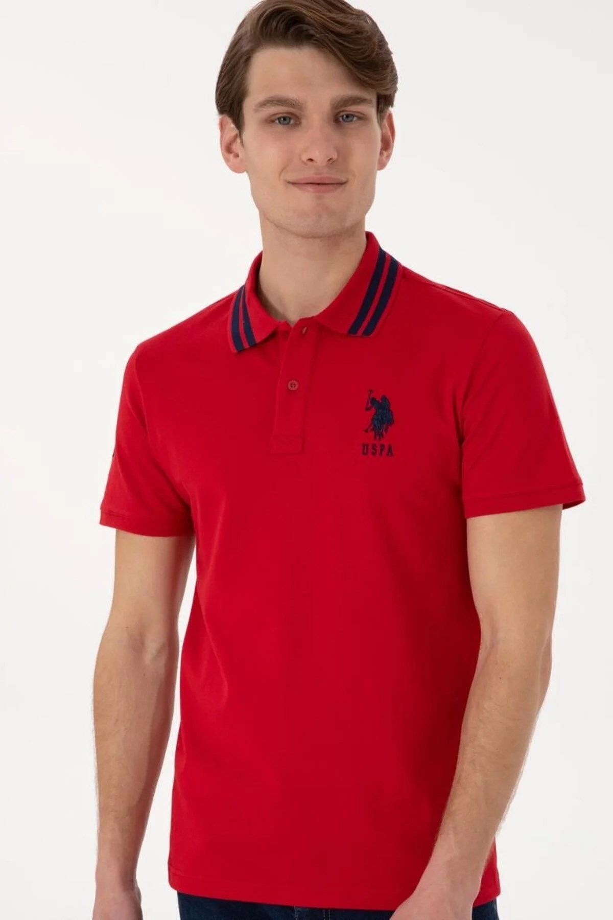 U.S. Polo Assn. Erkek Tişört 50322384-VR030 Kırmızı