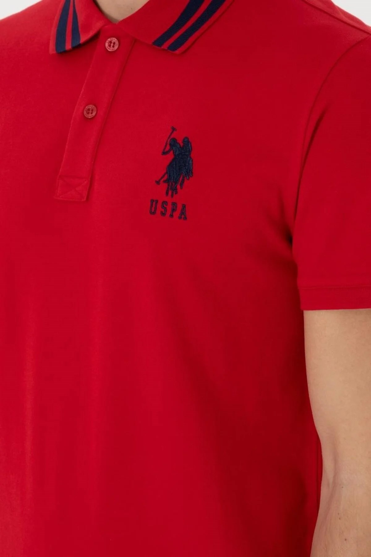 U.S. Polo Assn. Erkek Tişört 50322384-VR030 Kırmızı