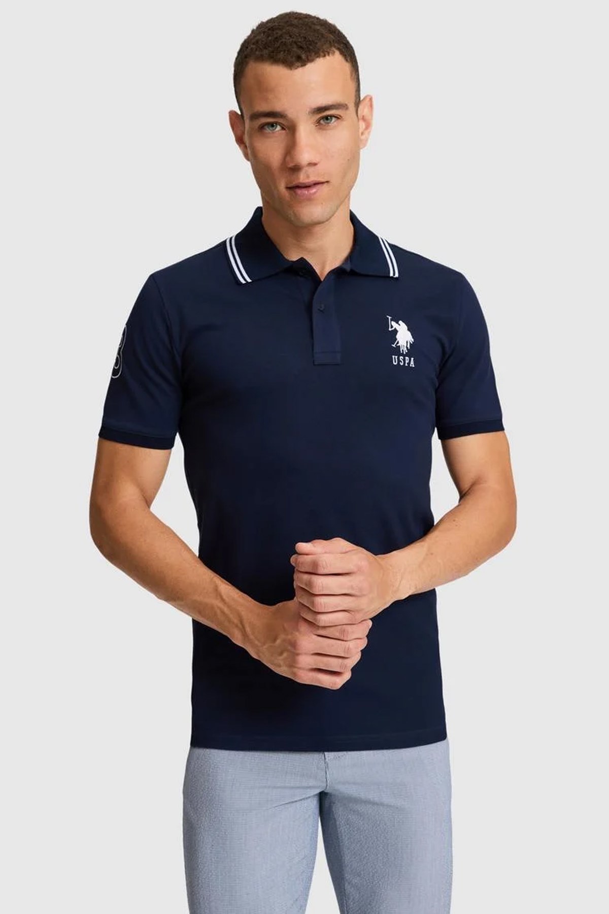 U.S. Polo Assn. Erkek Tişört 50322384-VR033 Lacivert