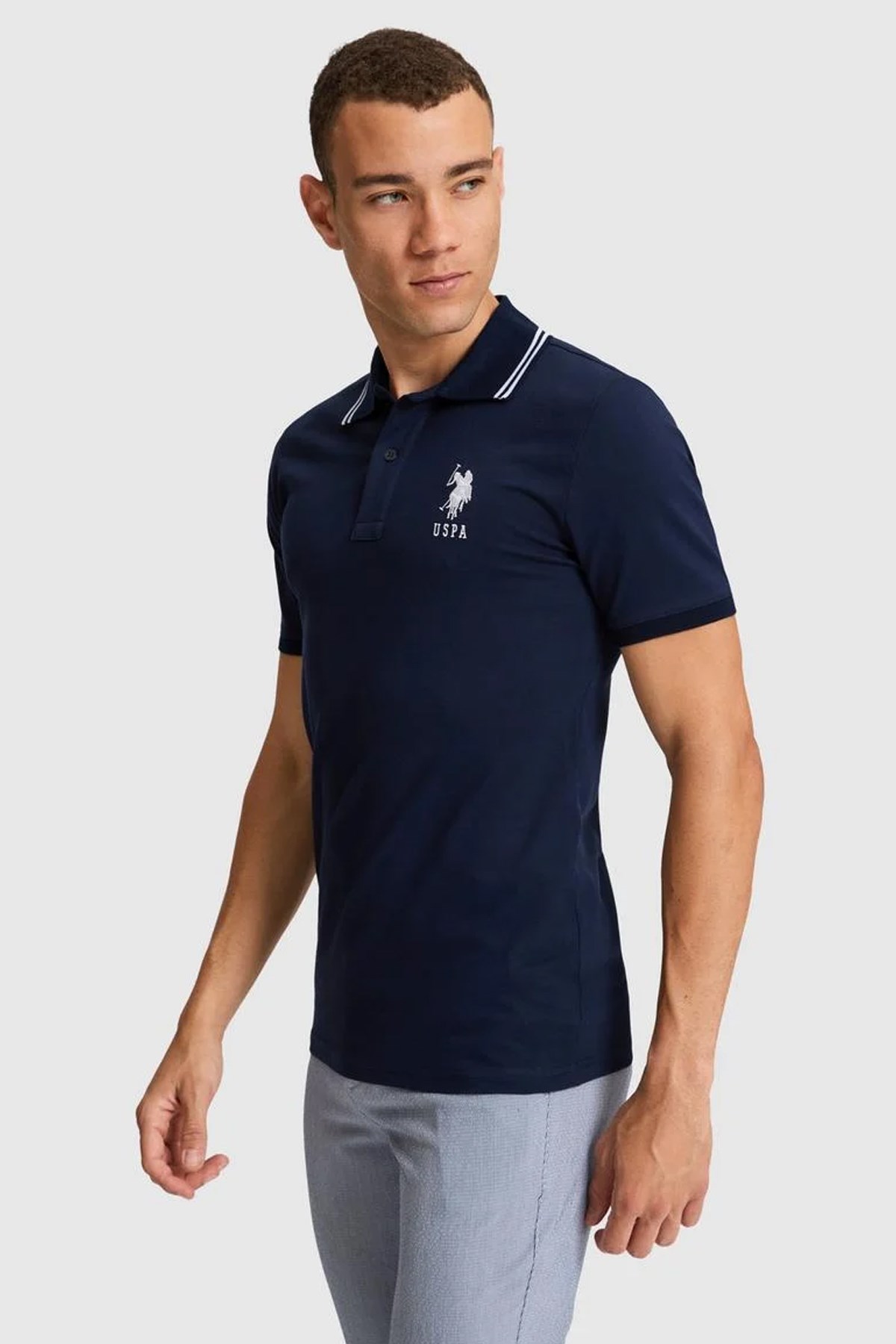 U.S. Polo Assn. Erkek Tişört 50322384-VR033 Lacivert