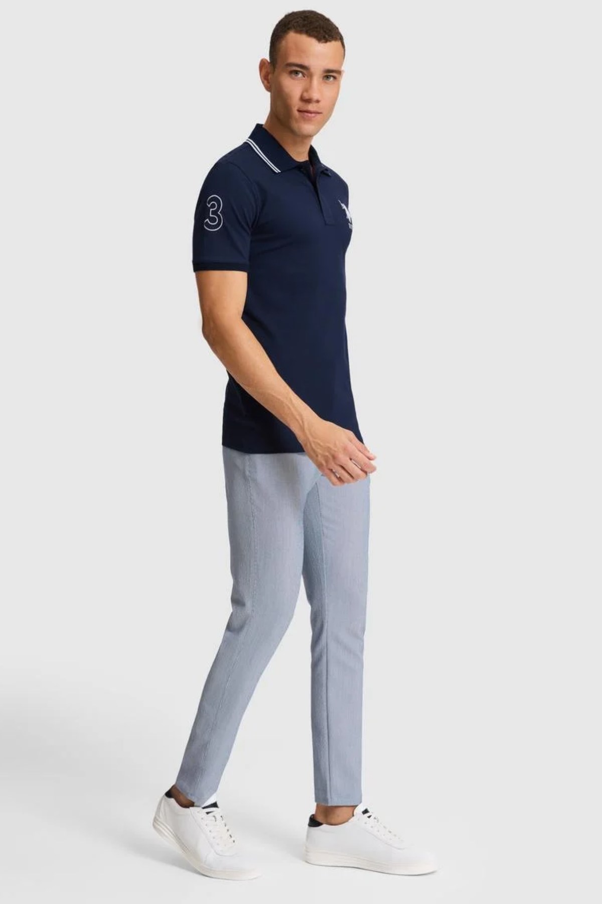 U.S. Polo Assn. Erkek Tişört 50322384-VR033 Lacivert