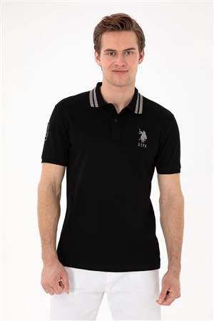 U.S. Polo Assn. Erkek Tişört 50322384-VR046 Siyah