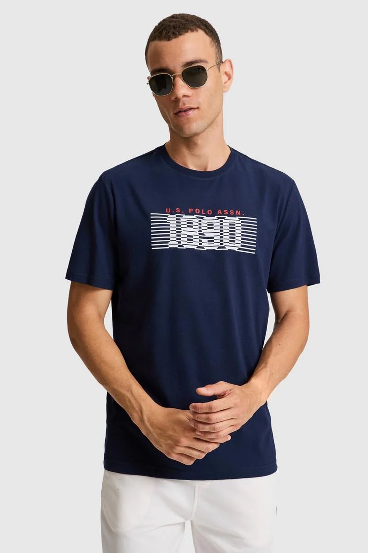 U.S. Polo Assn. Erkek Tişört 50322407-VR033 Lacivert