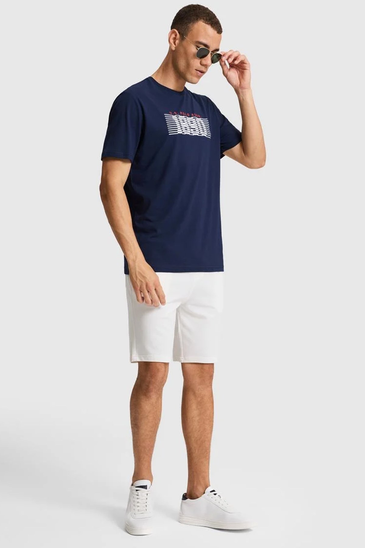U.S. Polo Assn. Erkek Tişört 50322407-VR033 Lacivert