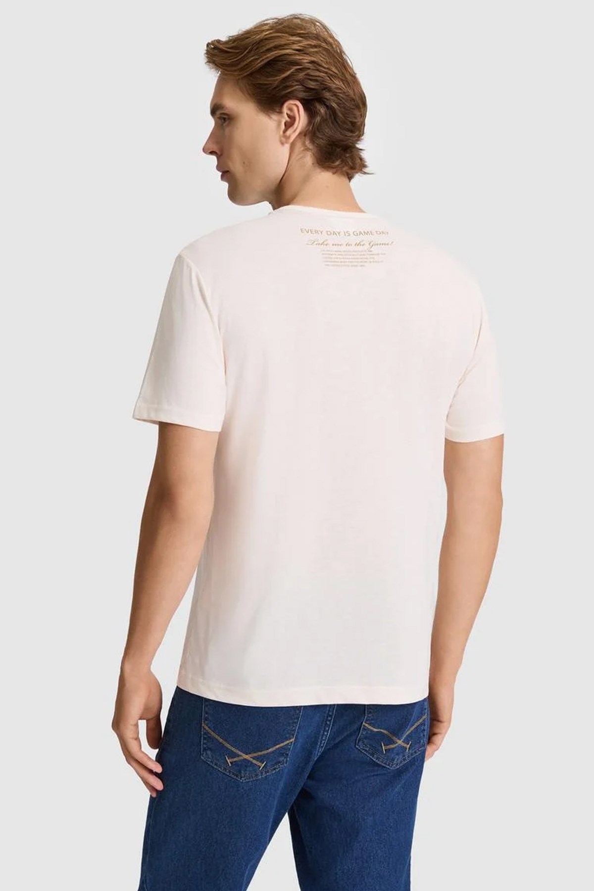 U.S. Polo Assn. Erkek Tişört 50322418-VR071 Krem