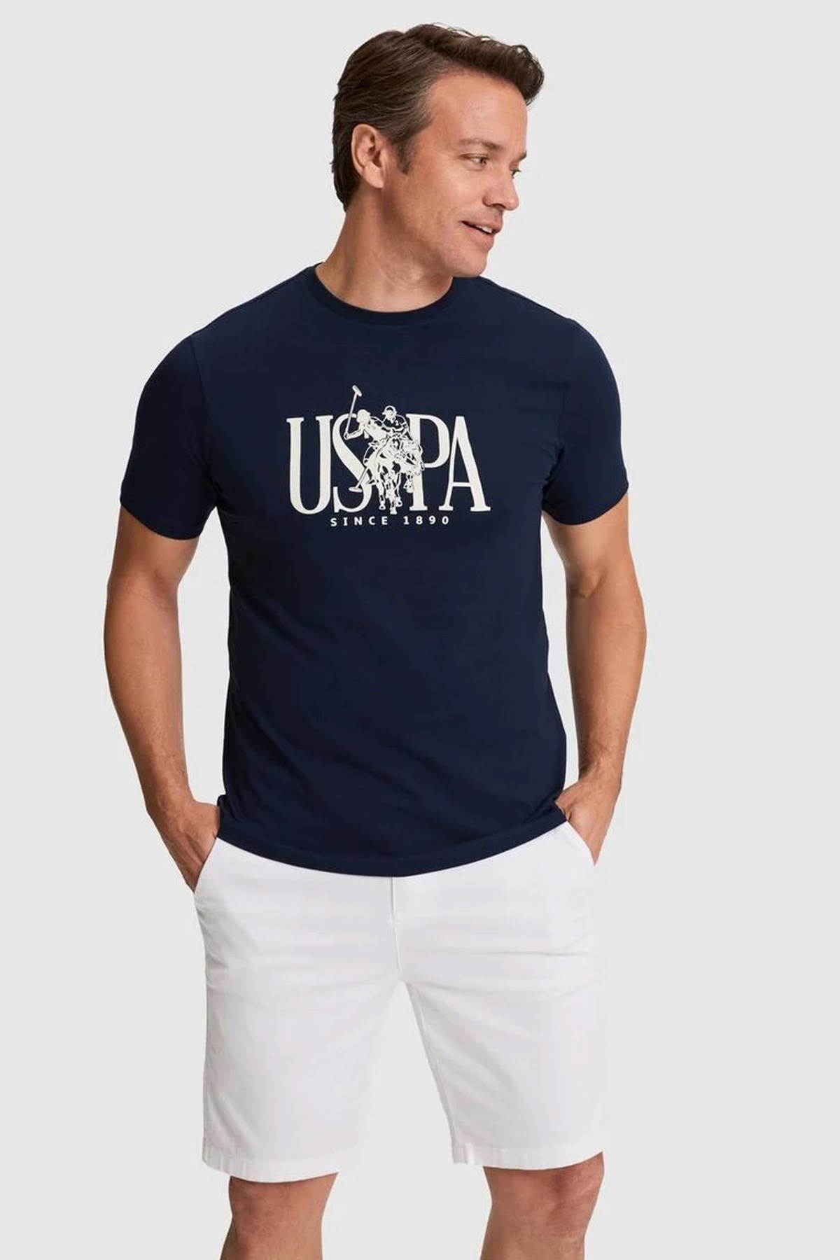 U.S. Polo Assn. Erkek Tişört 50322472-VR033 Lacivert