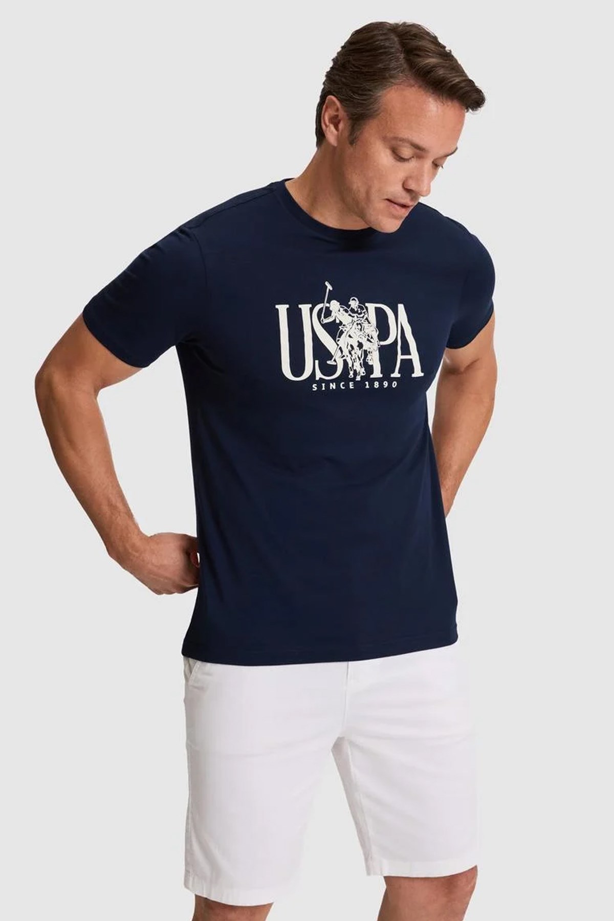 U.S. Polo Assn. Erkek Tişört 50322472-VR033 Lacivert