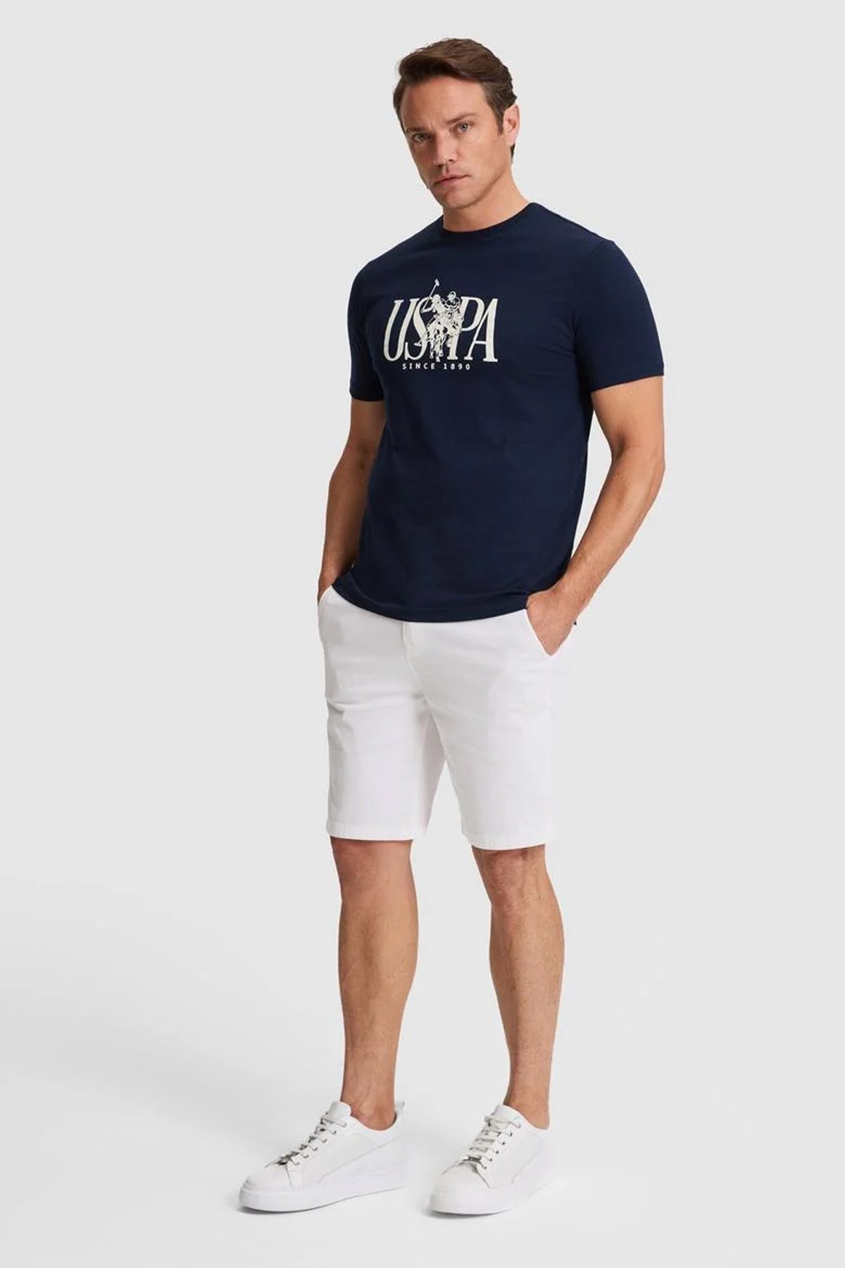U.S. Polo Assn. Erkek Tişört 50322472-VR033 Lacivert