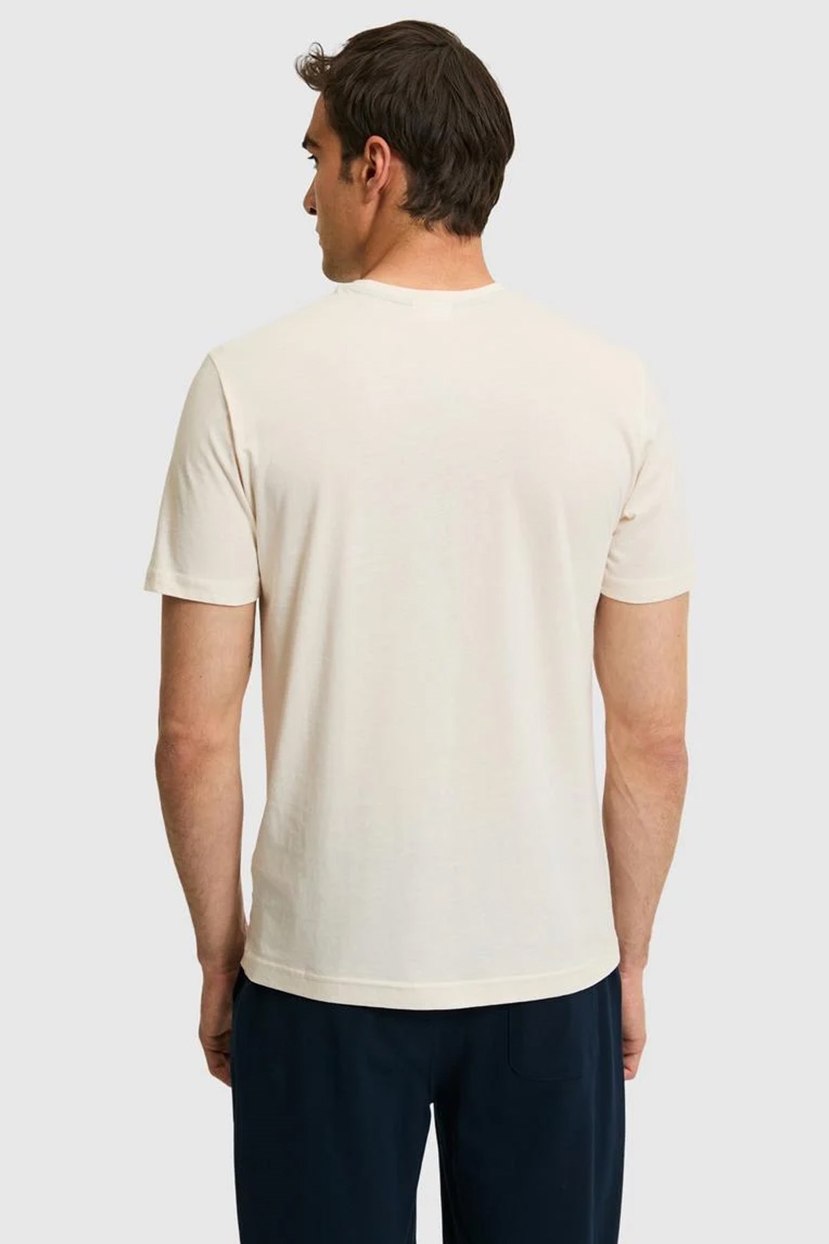 U.S. Polo Assn. Erkek Tişört 50322479-VR071 Krem