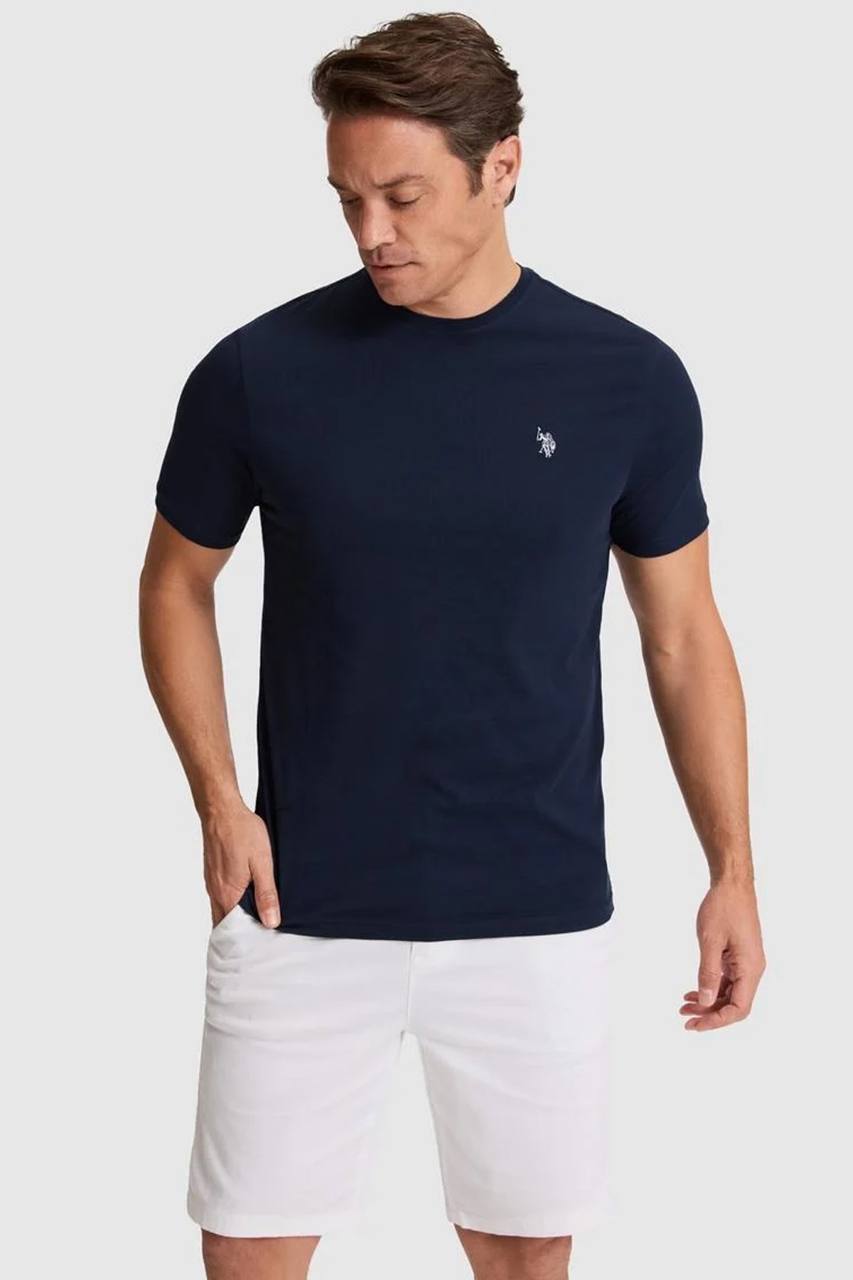 U.S. Polo Assn. Erkek Tişört 50322518-VR033 Lacivert