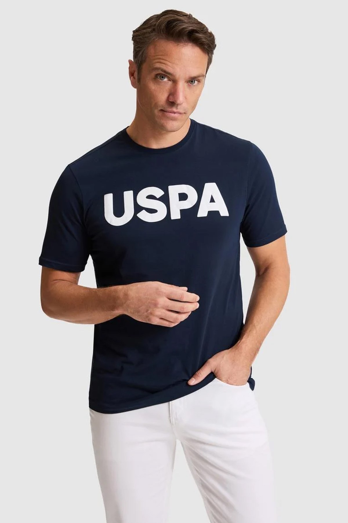 U.S. Polo Assn. Erkek Tişört 50322541-VR033 Lacivert