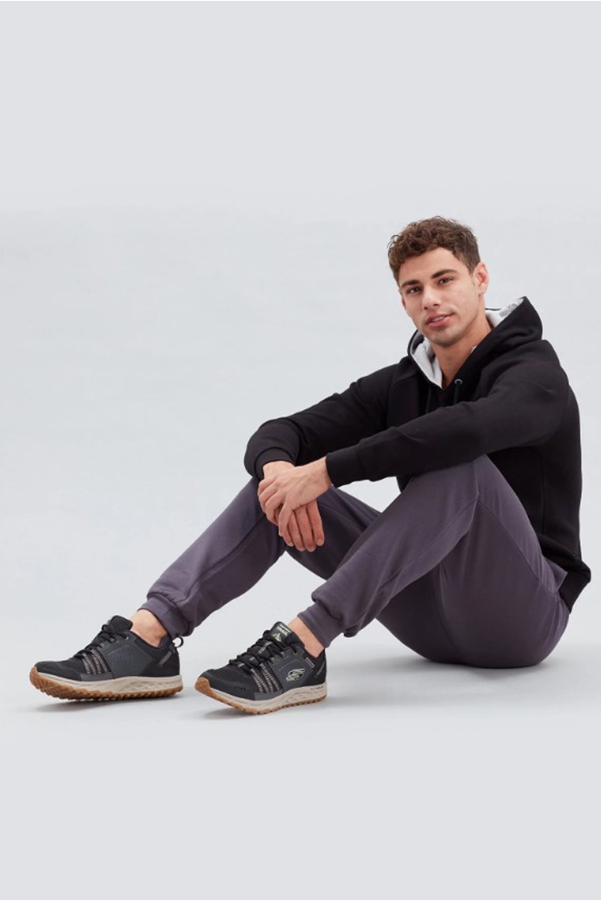 Skechers Escape Plan Erkek Spor Ayakkabı 51591 BKGY Antrasit