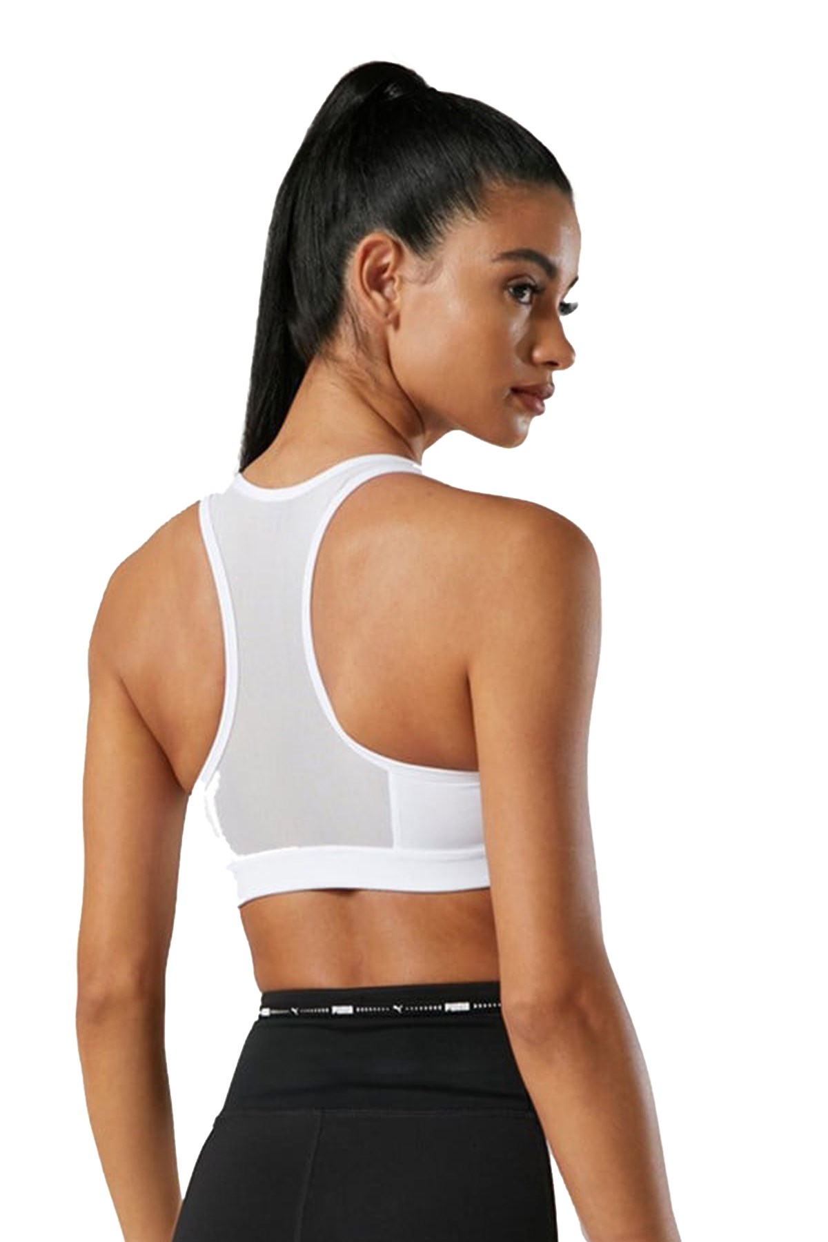 Puma Mid impact 4Keeps Kadın Bra 52030452 Beyaz