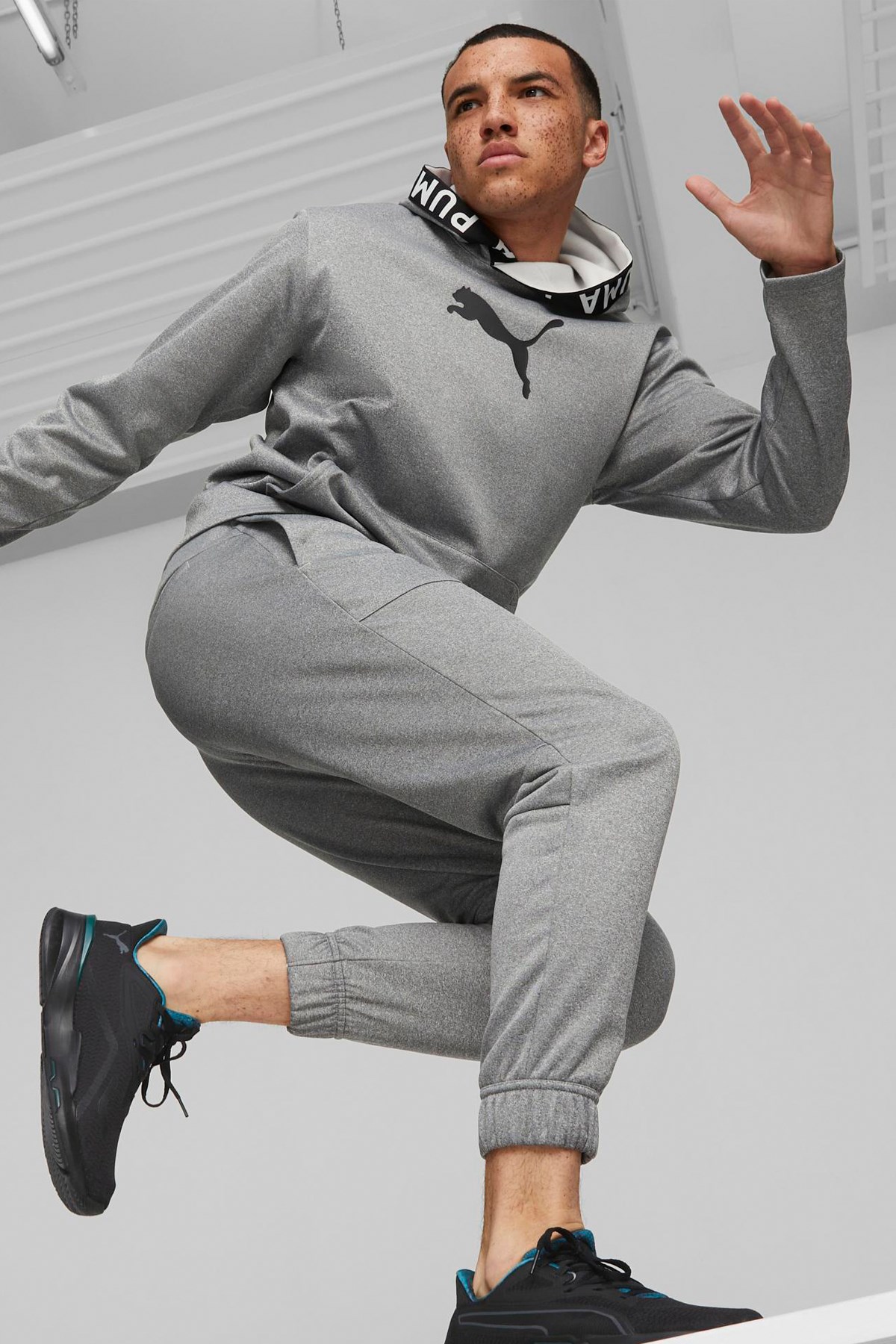 Puma Traın Pwr Erkek Sweatshirt 52089303 Gri