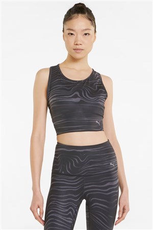 Puma Studio Aop Kadın Crop 52156101 Siyah