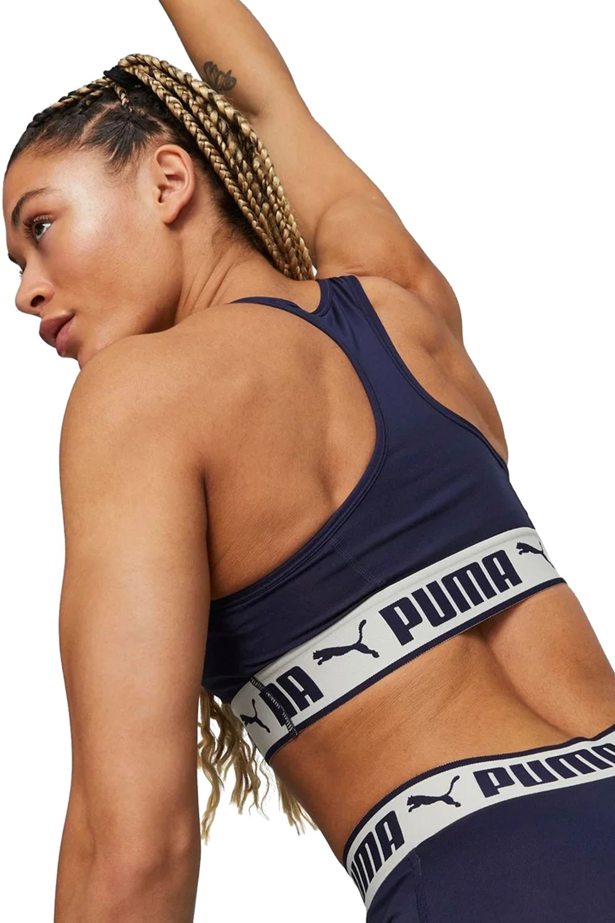 Puma Mid impact Strong Kadın Bra 52159806 Lacivert