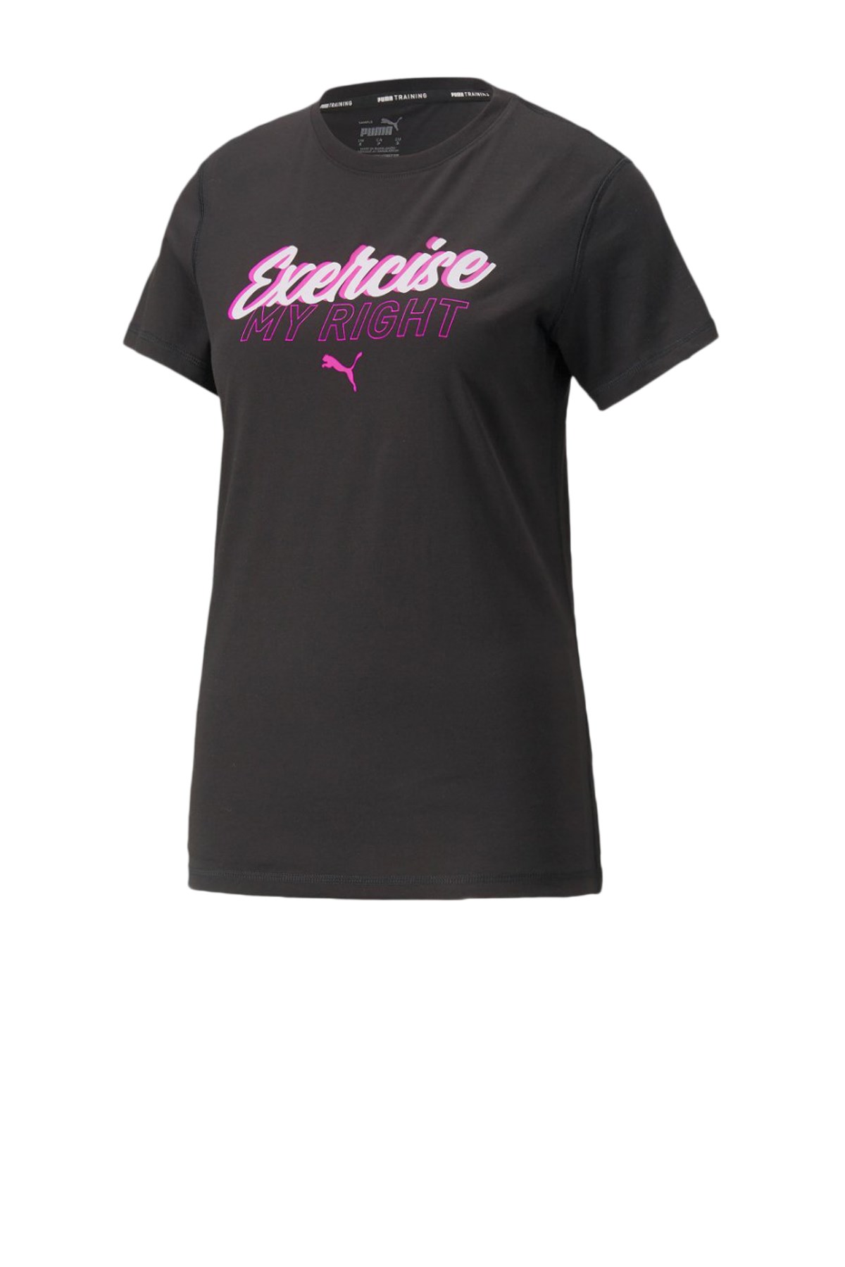 Puma Performance Graphic slogan Kadın Tişört 52163001 Siyah