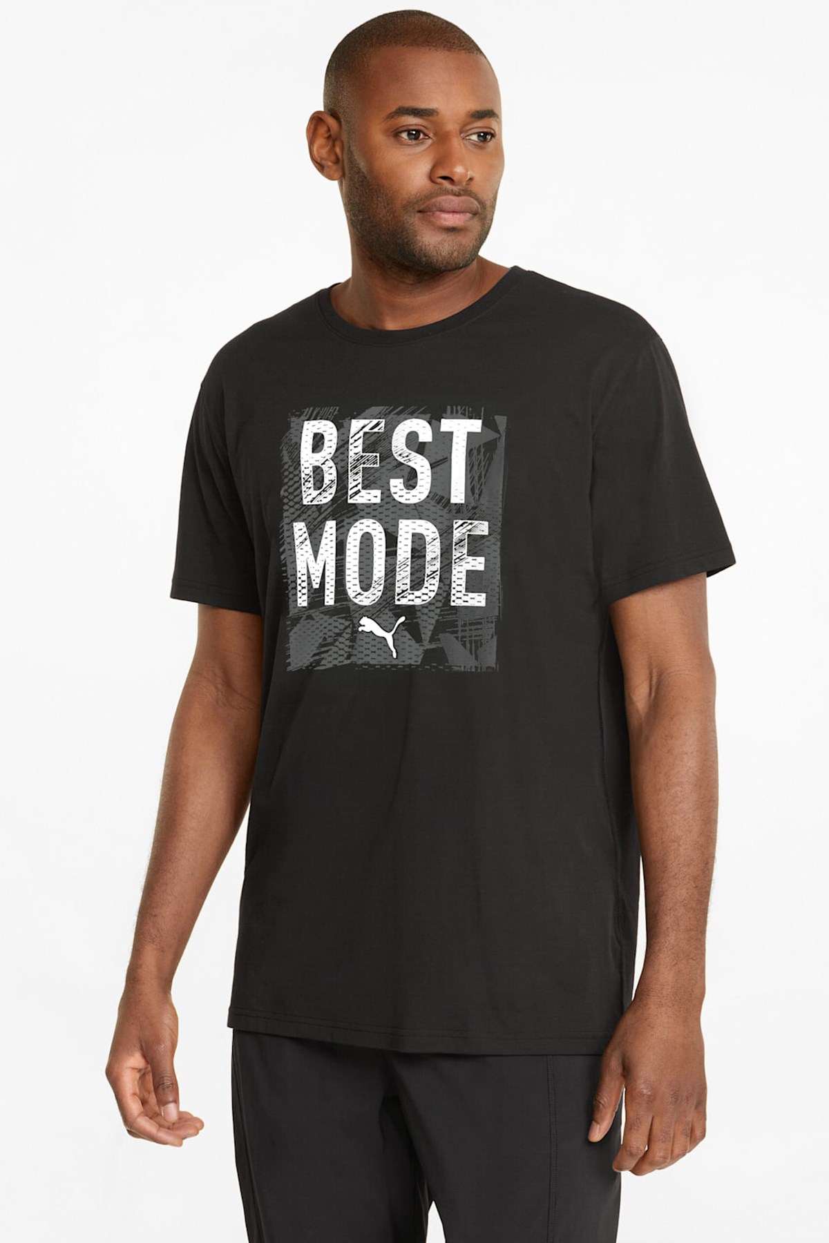 Puma Performance Graphic Slogan Erkek Tişört 52164001 Siyah