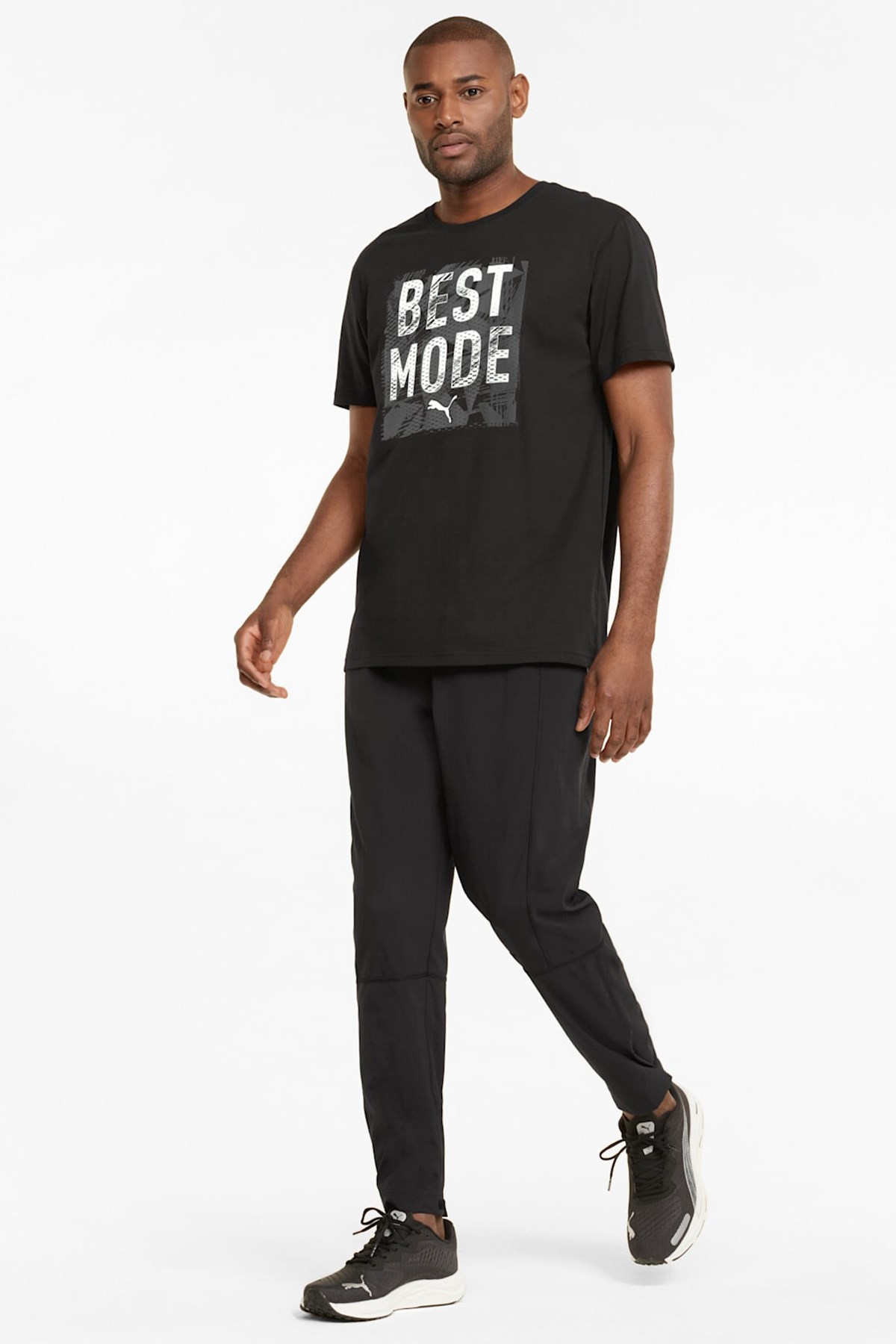 Puma Performance Graphic Slogan Erkek Tişört 52164001 Siyah