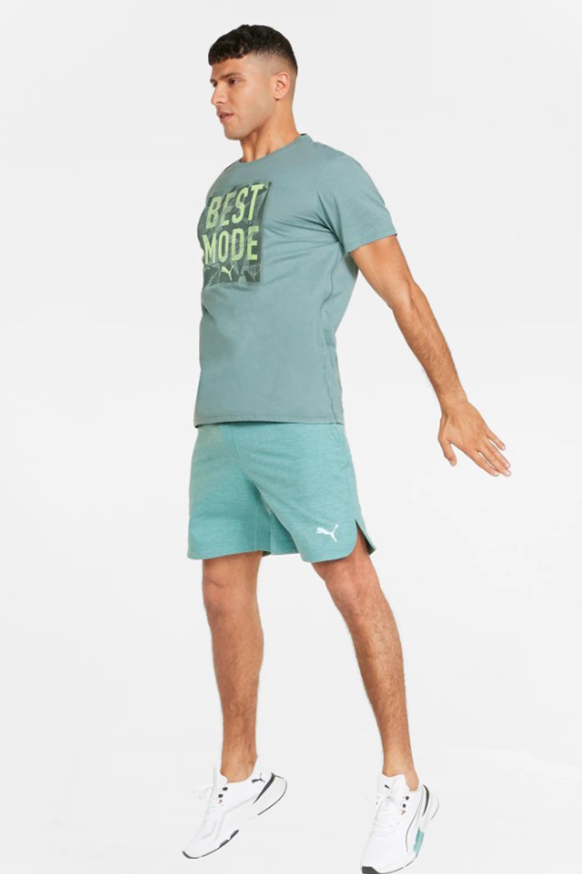 Puma Performance Graphic Slogan Erkek Tişört 52164050 Mavi