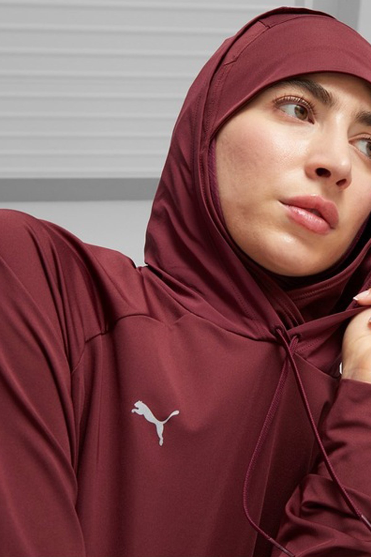 Puma Modest Activewear Kadın Sweatshirt 52186622 Bordo