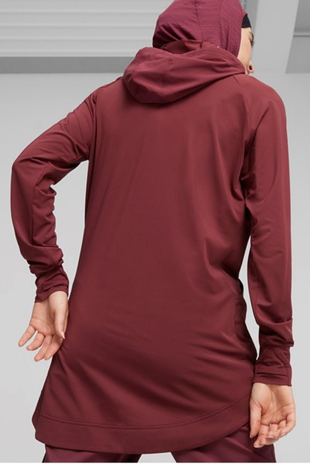 Puma Modest Activewear Kadın Sweatshirt 52186622 Bordo