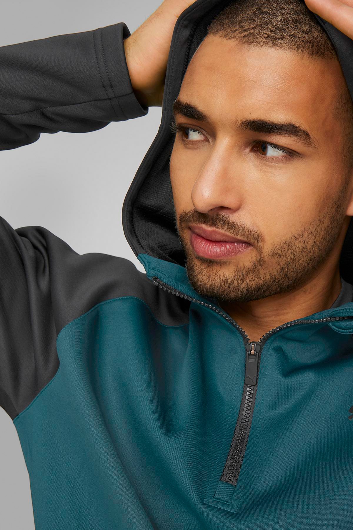 Puma Train Erkek Kapüşonlu Sweatshirt 52214024 Yeşil