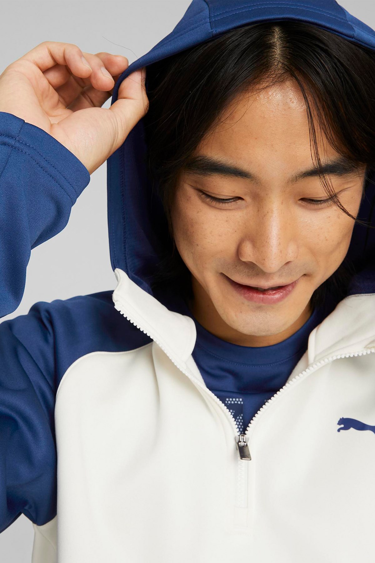 Puma Train Erkek Kapüşonlu Sweatshirt 52214065 Mavi