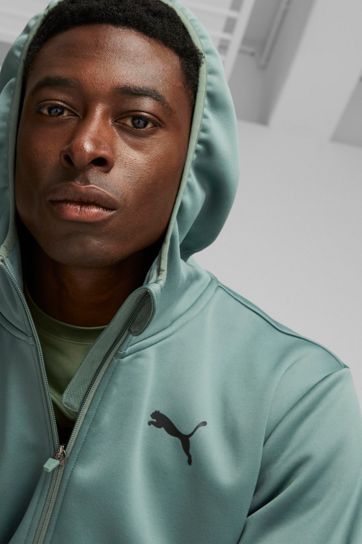 Puma Train All Day Pwrfleece Erkek Sweatshirt 52233944 Yeşil