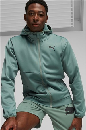 Puma Train All Day Pwrfleece Erkek Sweatshirt 52233944 Yeşil
