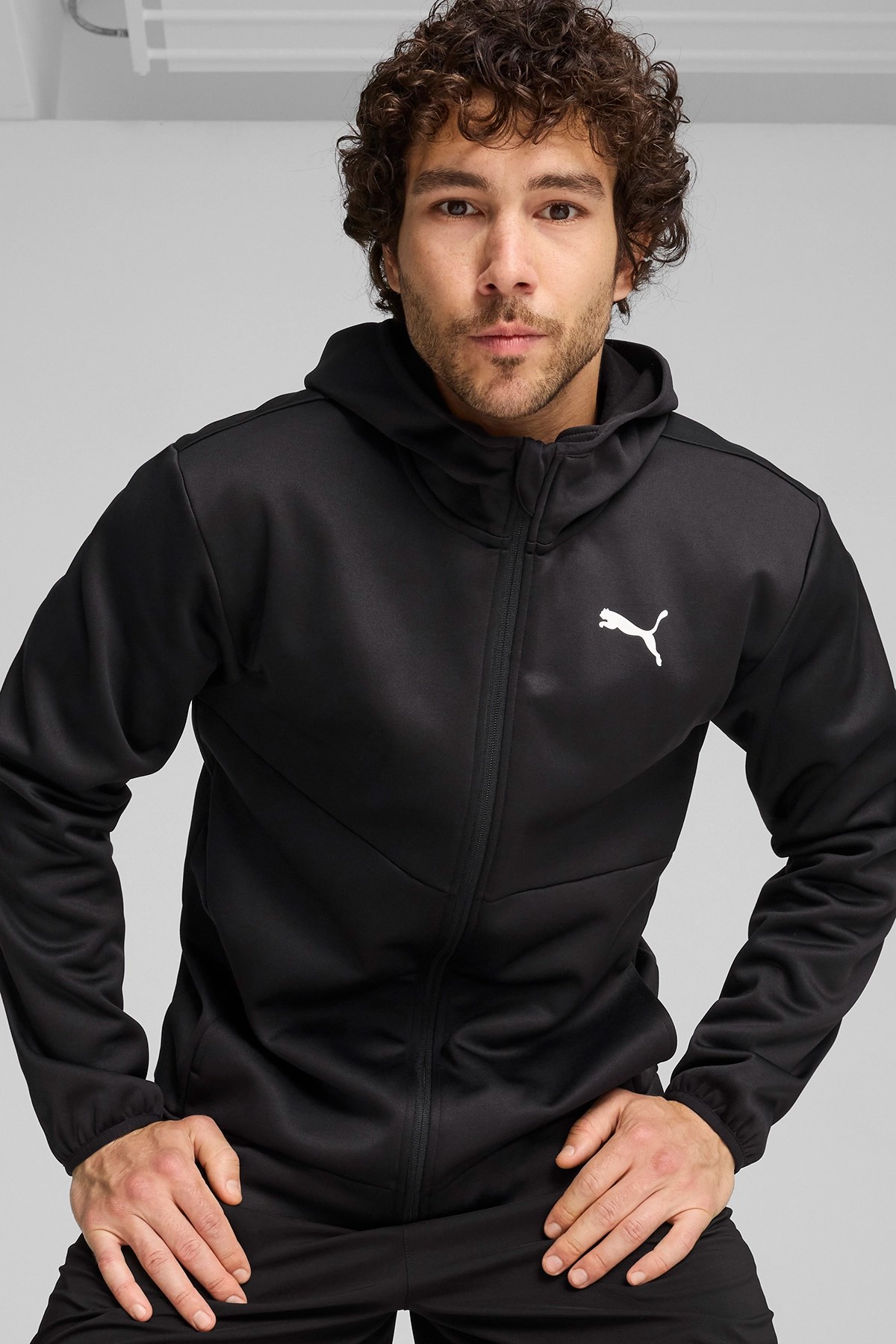 Puma Train All Day Pwrfleece Fz Erkek Sweatshirt 52233990 Siyah