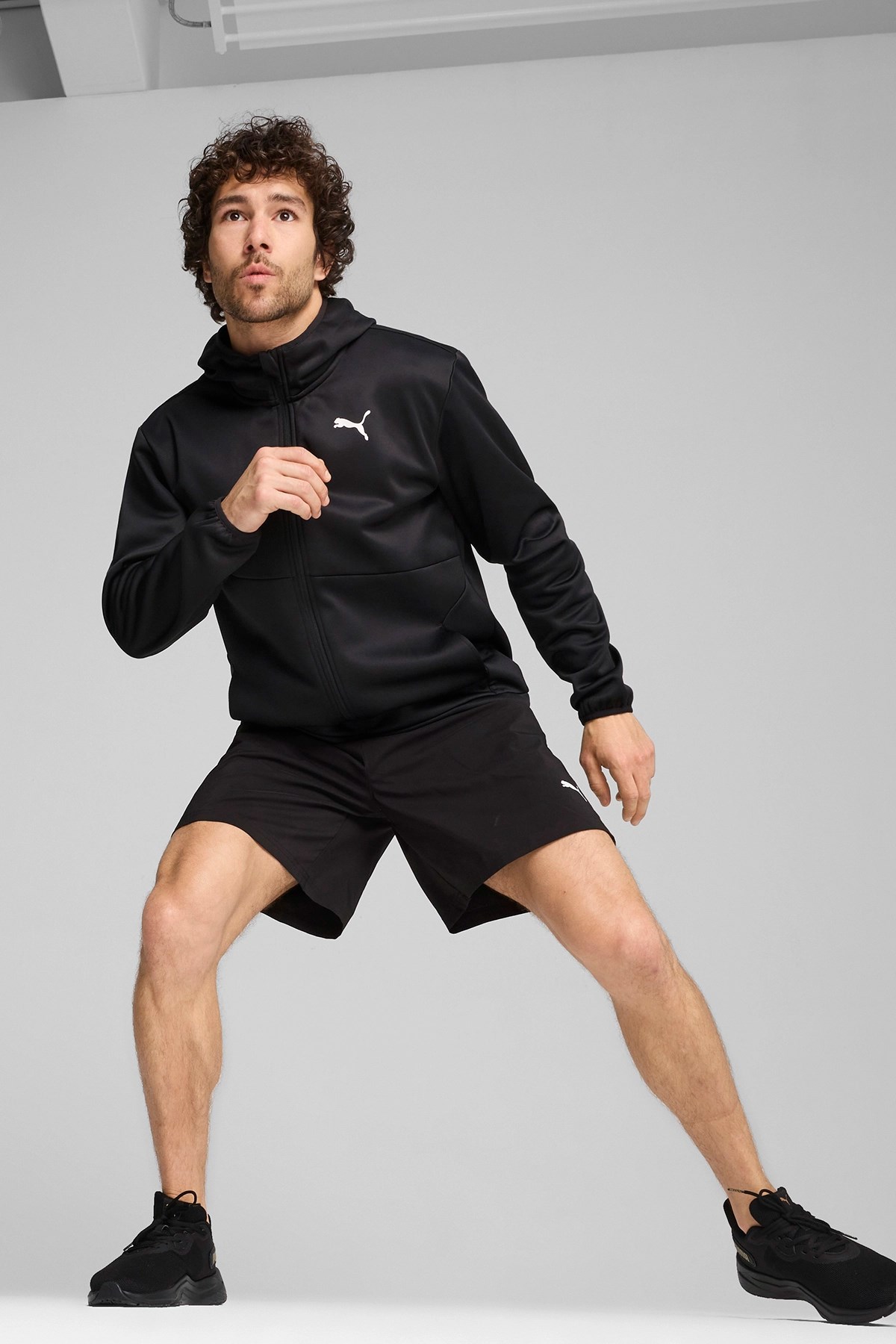 Puma Train All Day Pwrfleece Fz Erkek Sweatshirt 52233990 Siyah