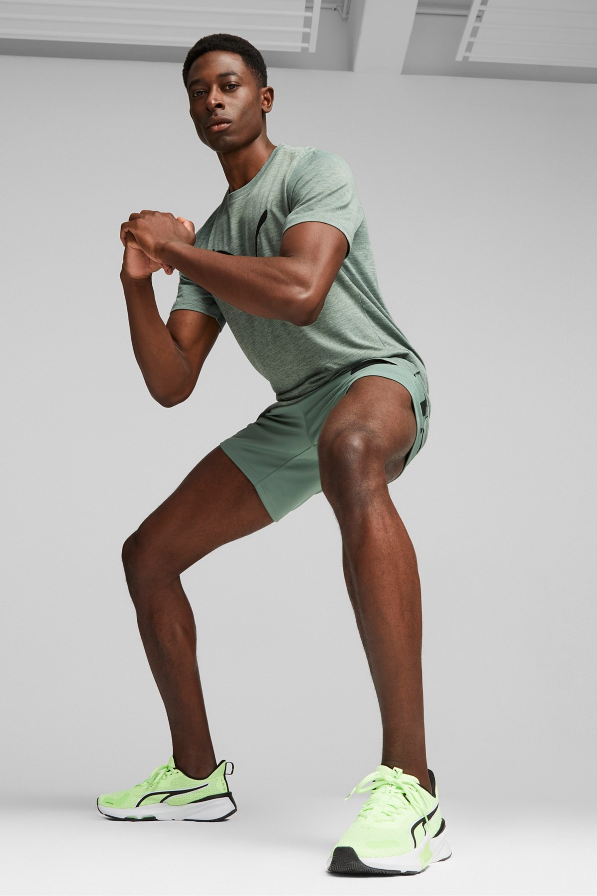 Puma Traın Fav Heather Cat Erkek Tişört 52235244 Gri
