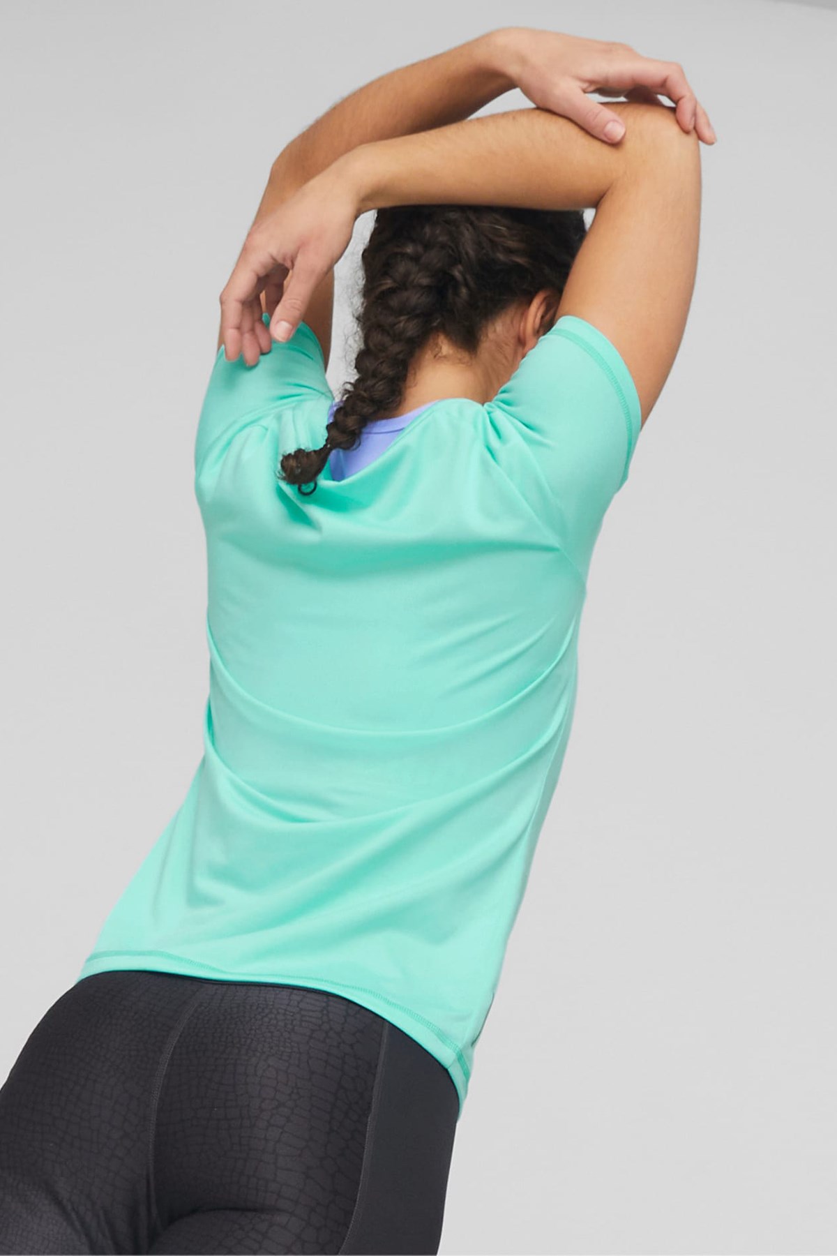 Puma Train Fav Jersey Cat Kadın Tişört 52242076 Mavi