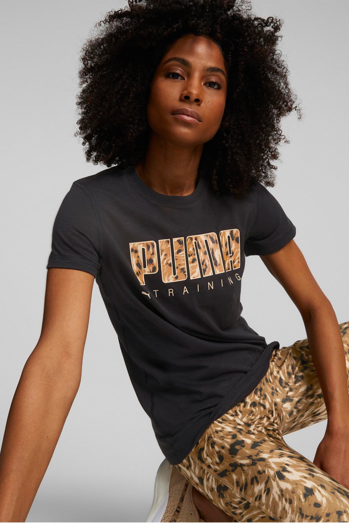 Puma Performance Logo Kadın Tişört 52251301 Siyah