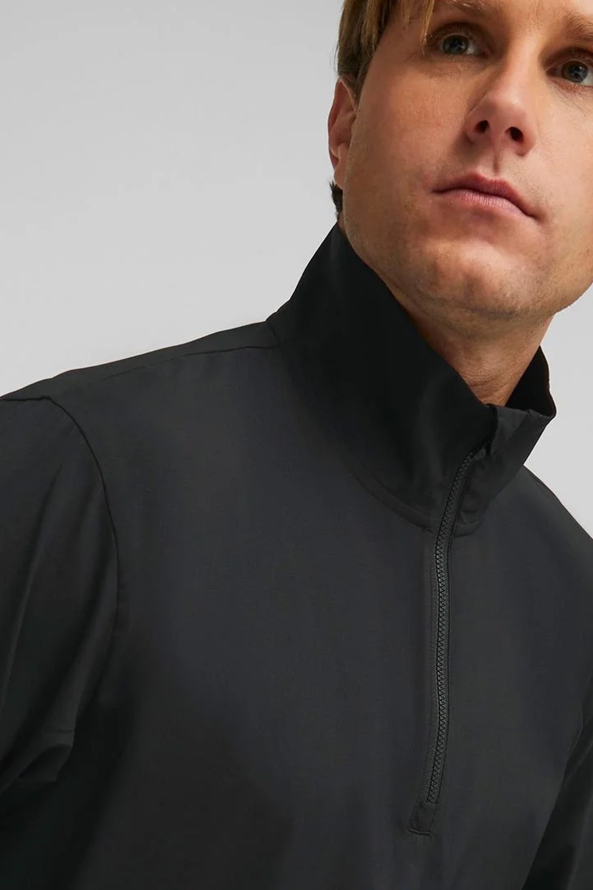Puma Fit Woven 1/2 Zip Erkek Sweatshirt 52310601 Siyah