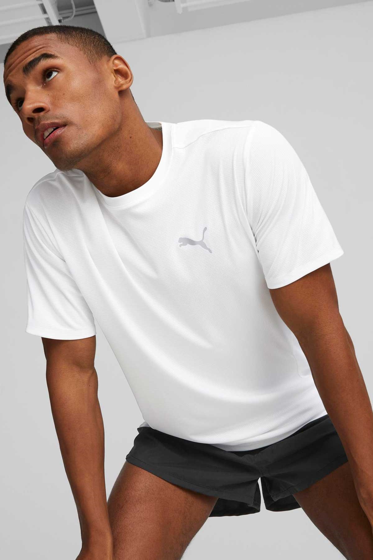 Puma Run Favorite Erkek Tişört 52315002 Beyaz