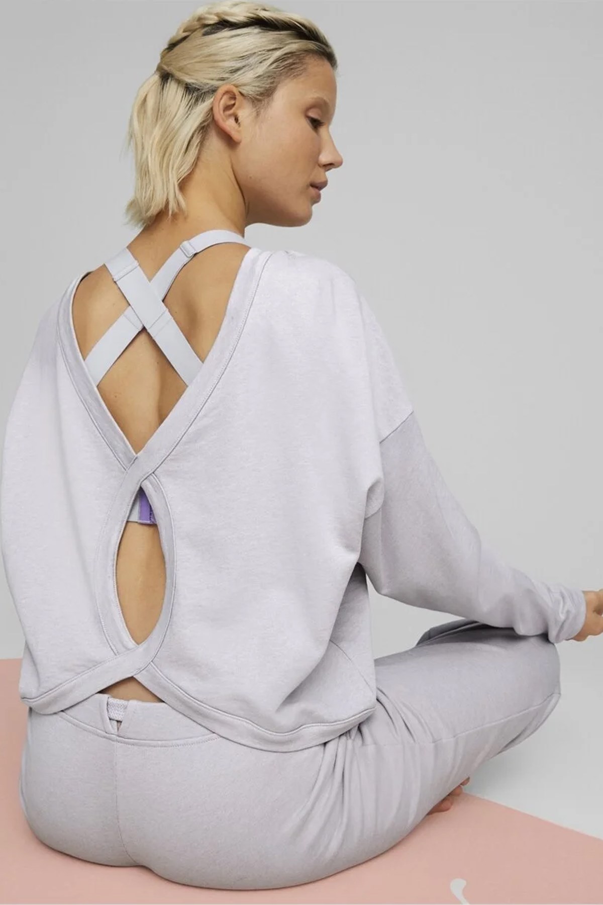 Puma Studio Ft Sweatshirt Kadın Sweatshirt 52316768 Mor