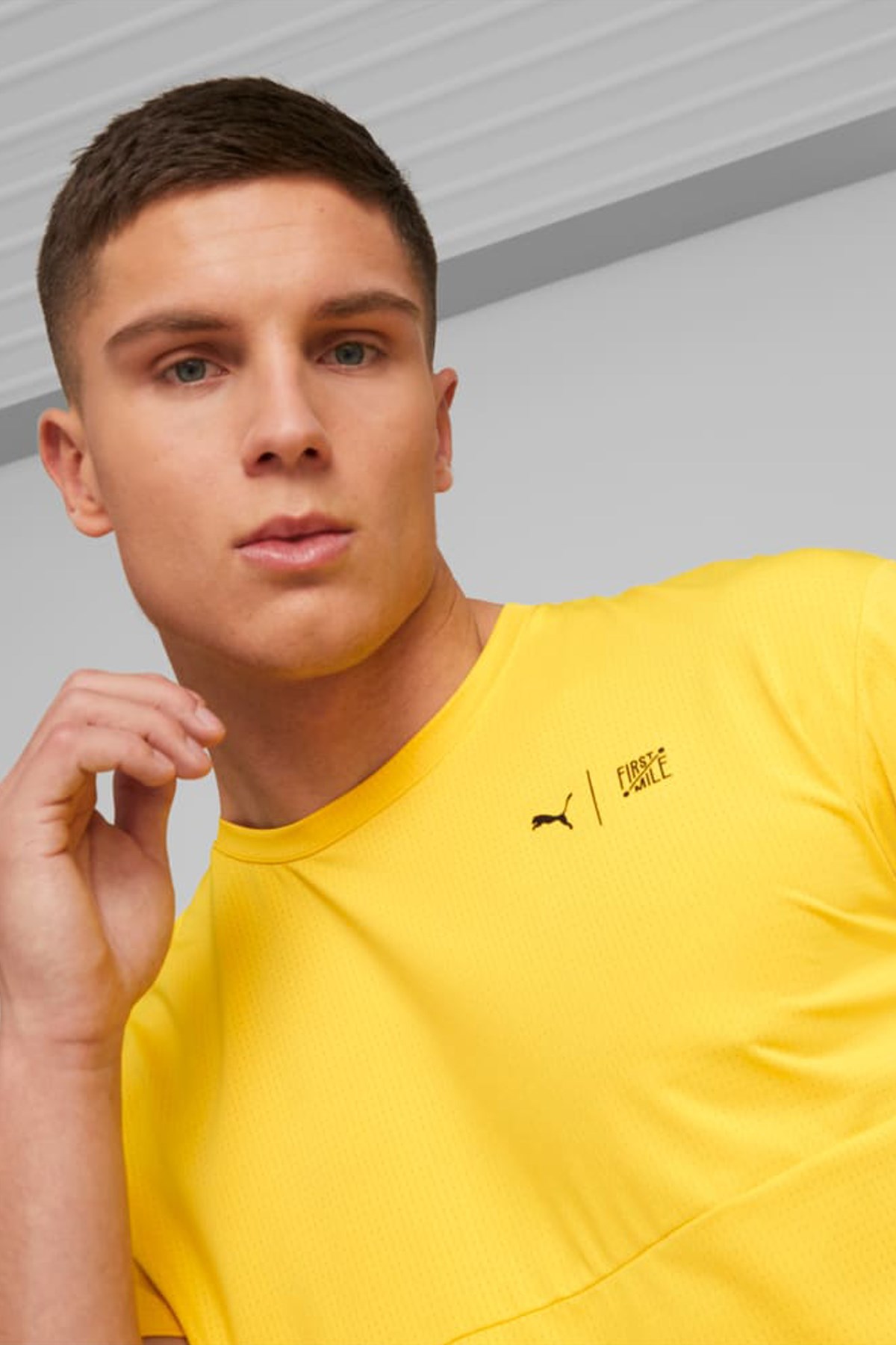 Puma First Mile Commercial Erkek Tişört 52322741 Sarı