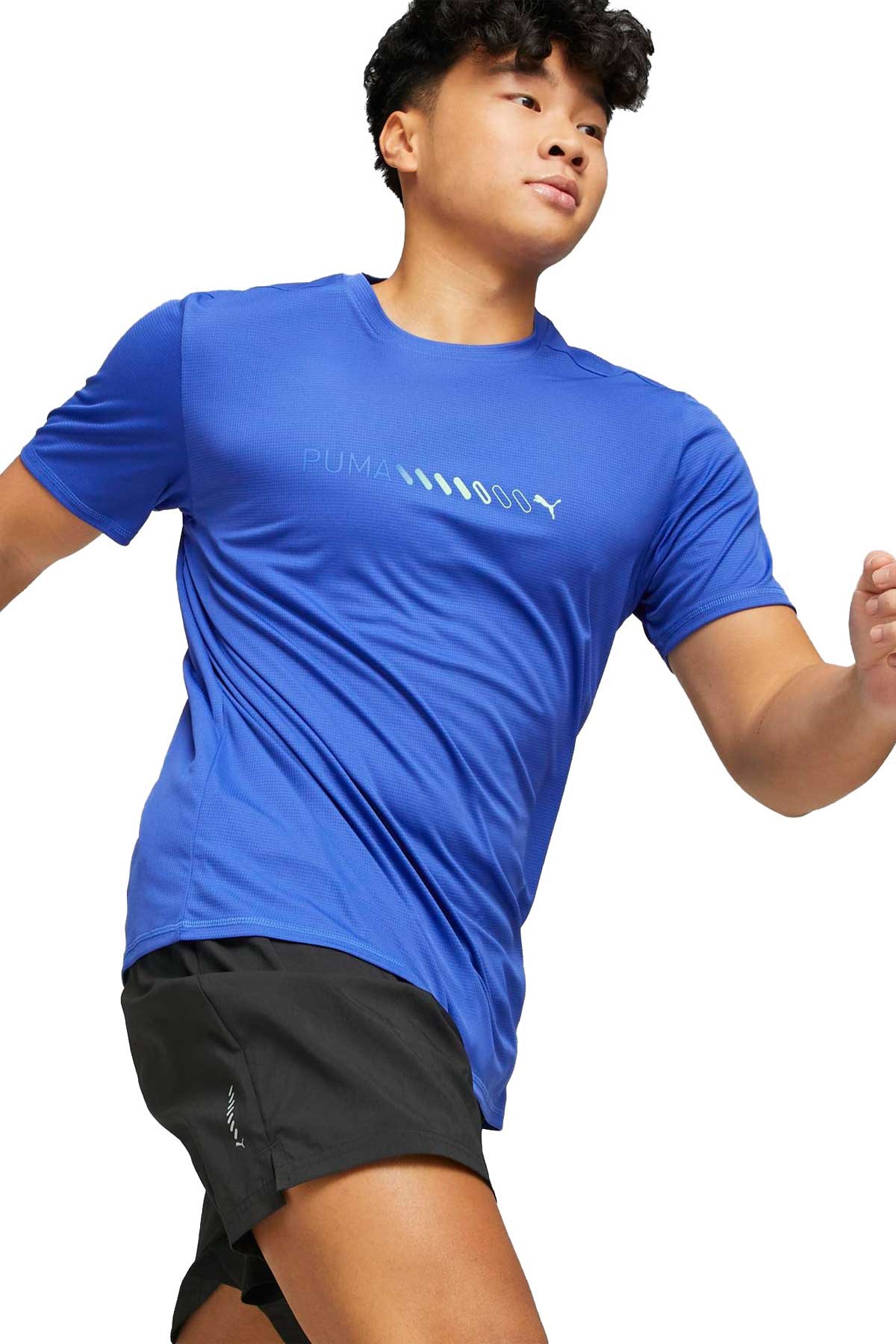Puma Run Favorite Erkek Tişört 52338792 Mavi