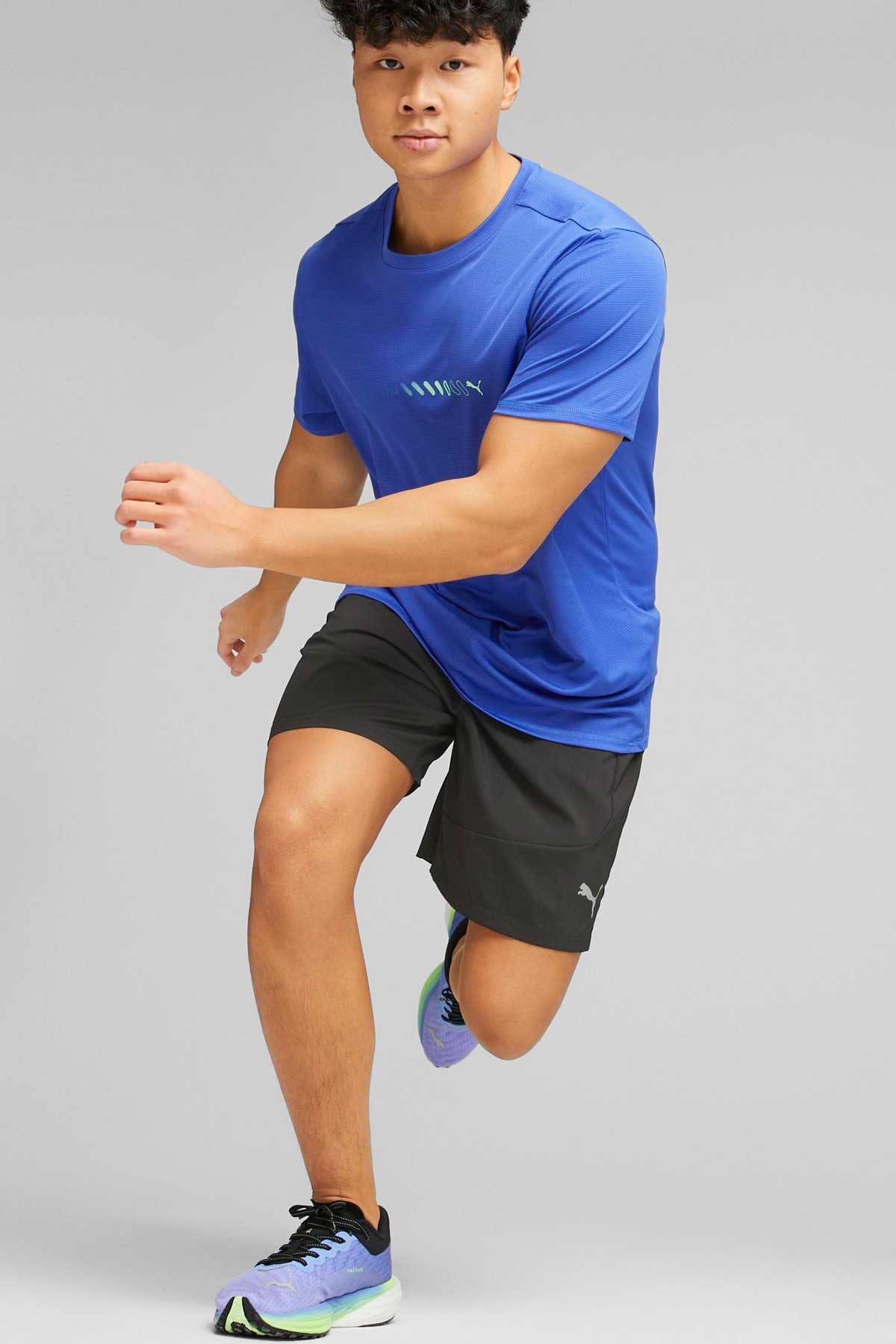 Puma Run Favorite Erkek Tişört 52338792 Mavi