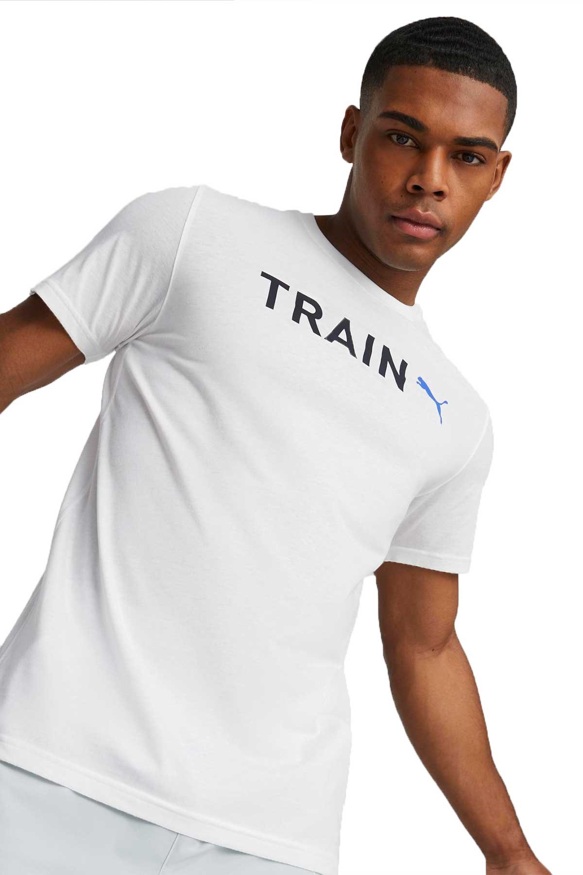 Puma Graphic Erkek Tişört 52341402 Beyaz