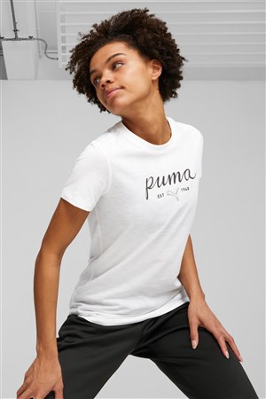 Puma Graphic Kadın Tişört 52421002 Beyaz