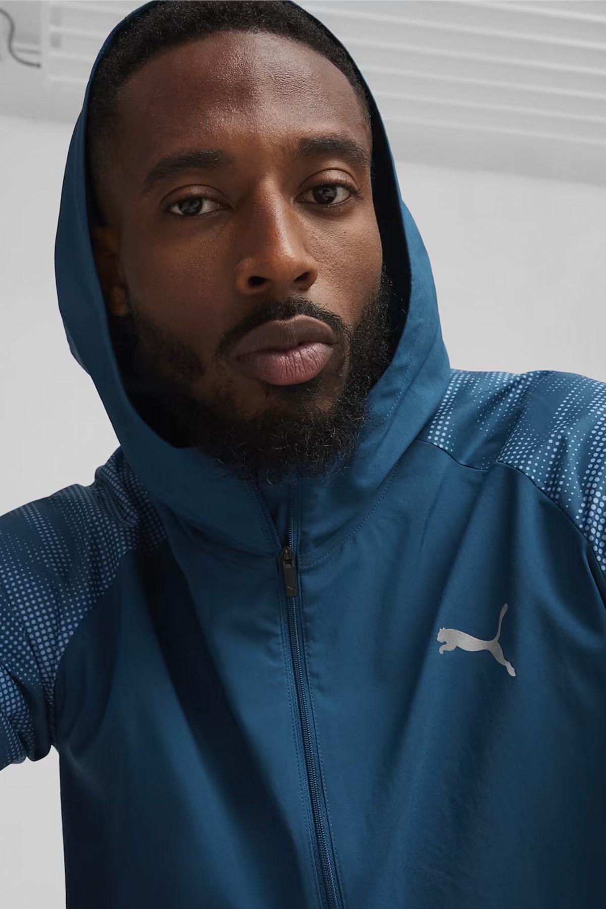 Puma Run Fav Aop Woven Erkek Sweatshirt 52422121 Mavi