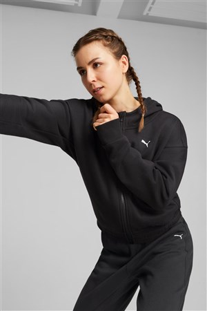 Puma Train Favorite Fleece Fz Kadın Sweatshirt 52423301 Siyah